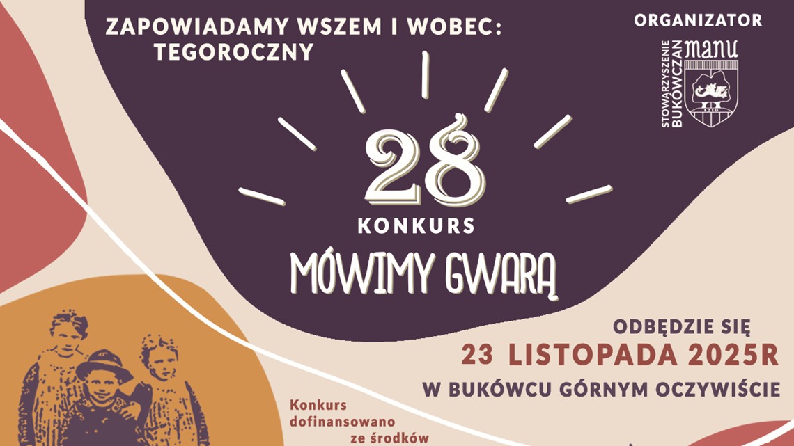 28 Konkurs Mówimy Gwarą - zapowiedź